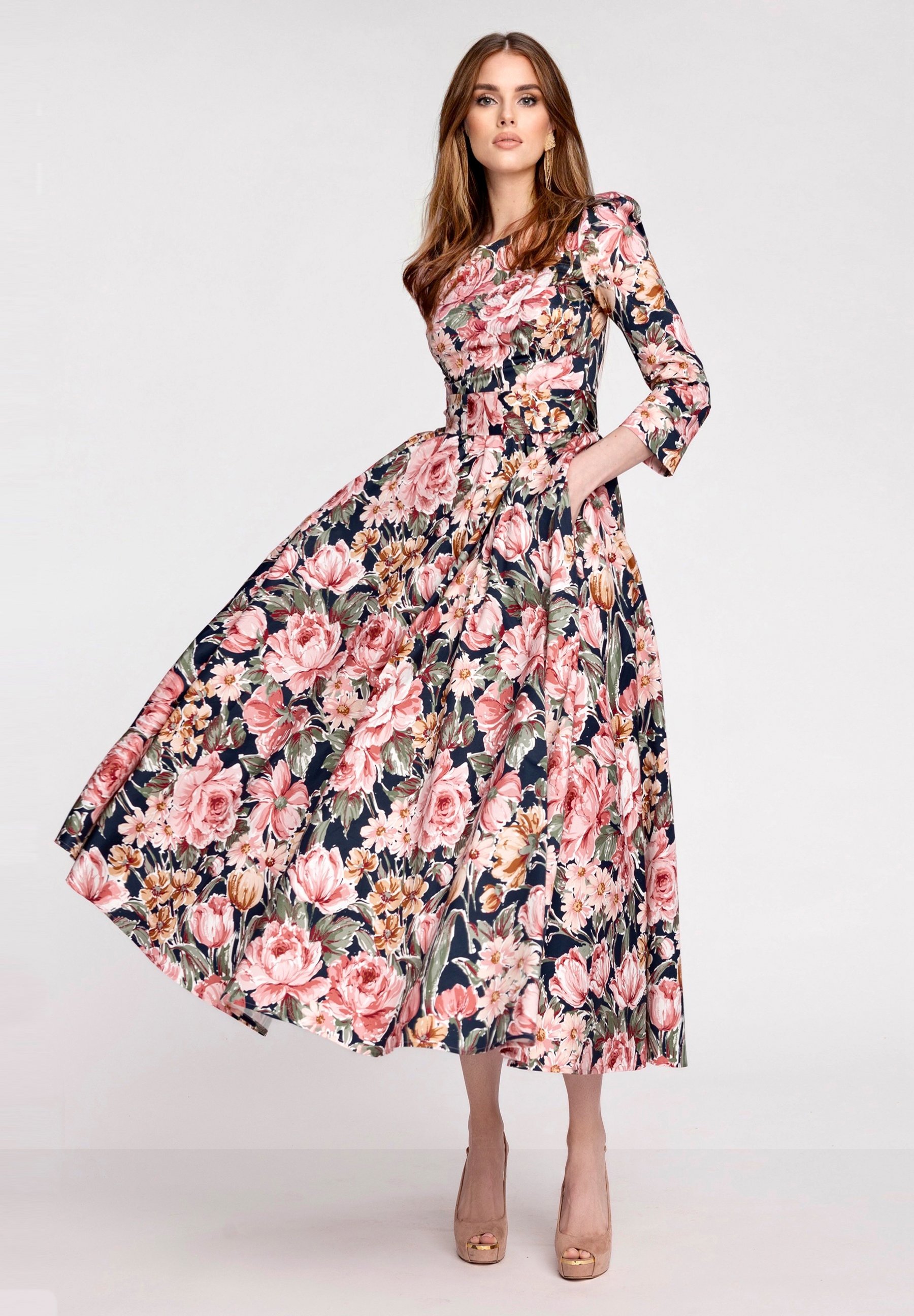 Abendkleider mehrfarbig Clearance